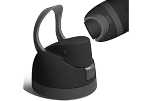 HIMOLIWA Replacement Cap Fit for Owala FreeSip Insulated Stainless Steel 16oz 24oz 32oz 40oz, Replacement Lid Fit for Owala FreeSip Clear Tritan Plastic Water Bottle (Black)