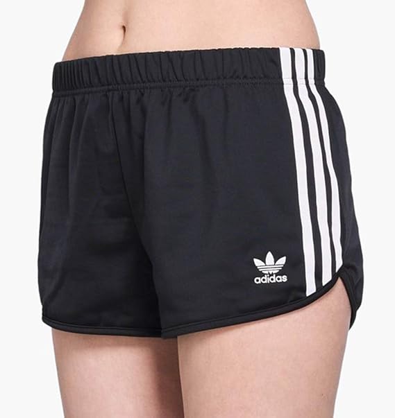 womens adidas 3 stripe shorts