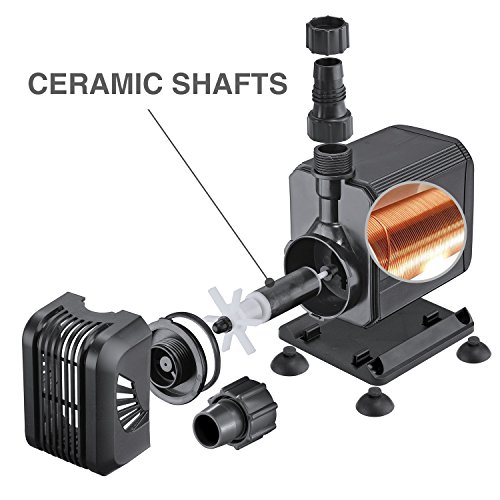 image for HOUSE DAY Submersible Water Pump 15W 400GPH (1500L/h),Dry Burning Prev