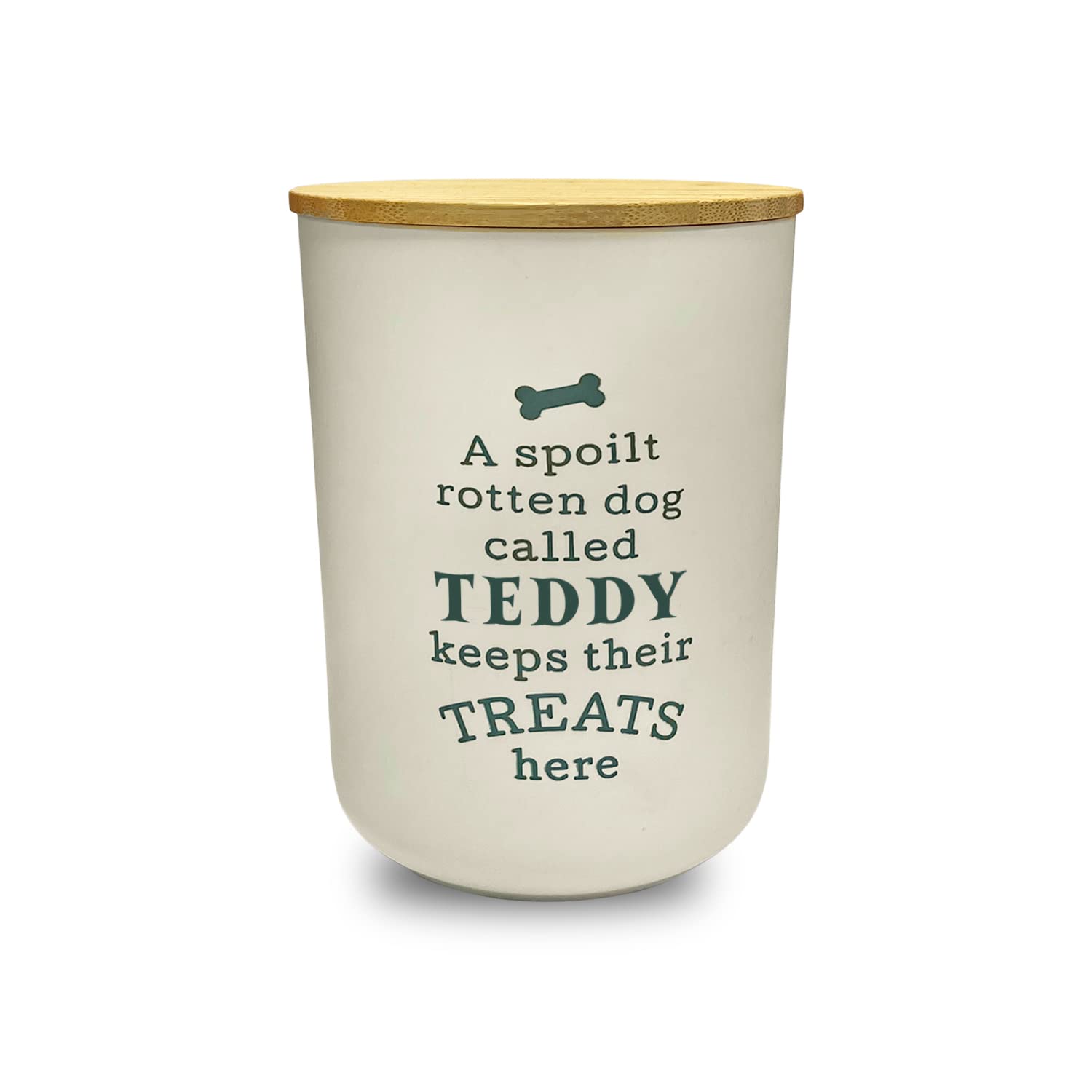 History & Heraldry Personalised Dog Treat Jar - Teddy