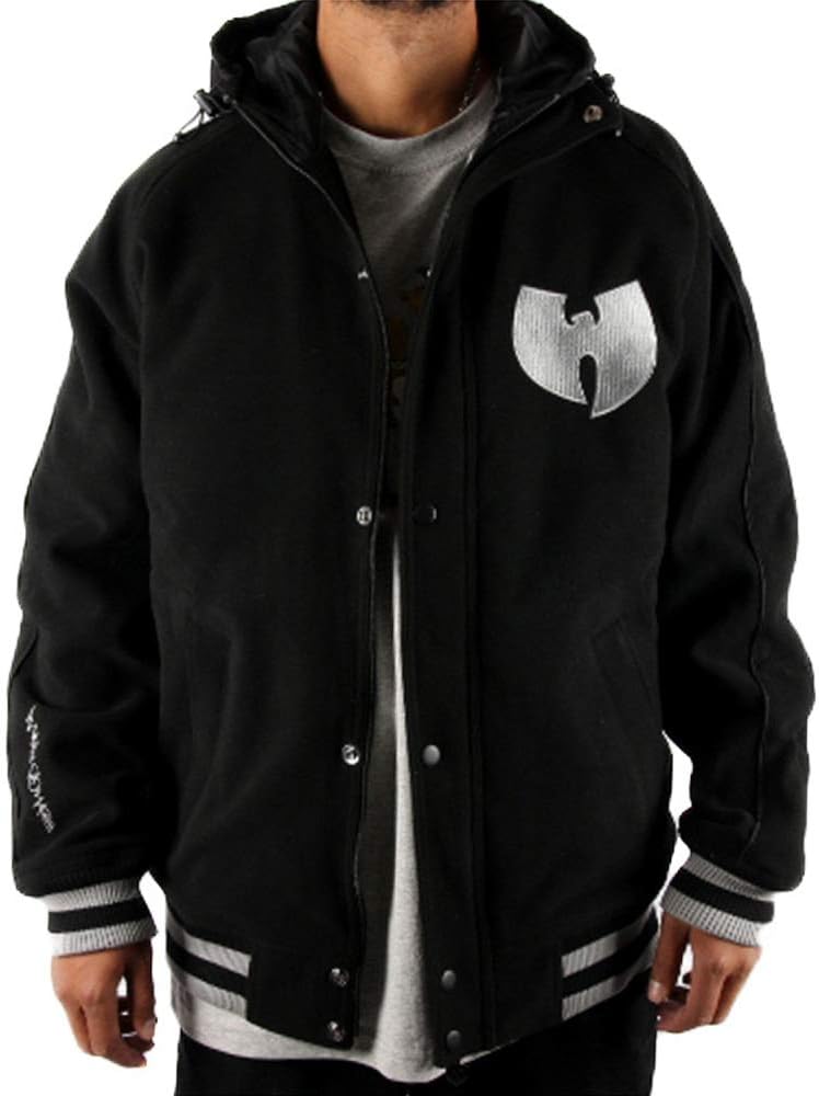 Wu Wear Winter Jacket Method Man Melton, Wu Tang Clan Urban Streetwear Fashion Jacket, Hip Hop, Men's Jacket, Black