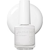 Dazzle Dry Nail Lacquer, Step 3 &ndash; White Lightning (0.5 fl oz) | A True Stark White &middot; Full Coverage &middot; Cream Finish &middot; Quick-Dry