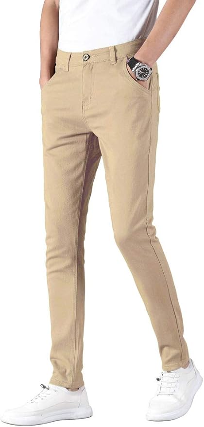 slim fit black khaki pants