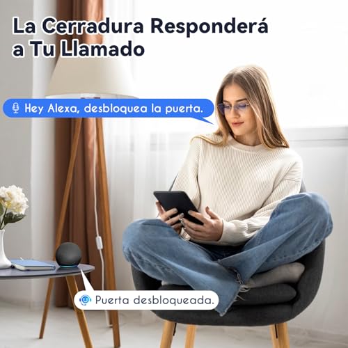 LOKOOY Cerradura Inteligente Q6 WIFI, Alarma Anti-forzamiento, SIN NECESIDAD DE PUERTA DE ENLACE, 6 Métodos de Apertura, TTLOCK WIFI App/App Bluetooth/Huella Digital/Tarjeta IC/Contraseña/Llave Física