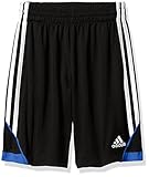 adidas Big Boys' Dynamic Speed Short, Black/Blue, L