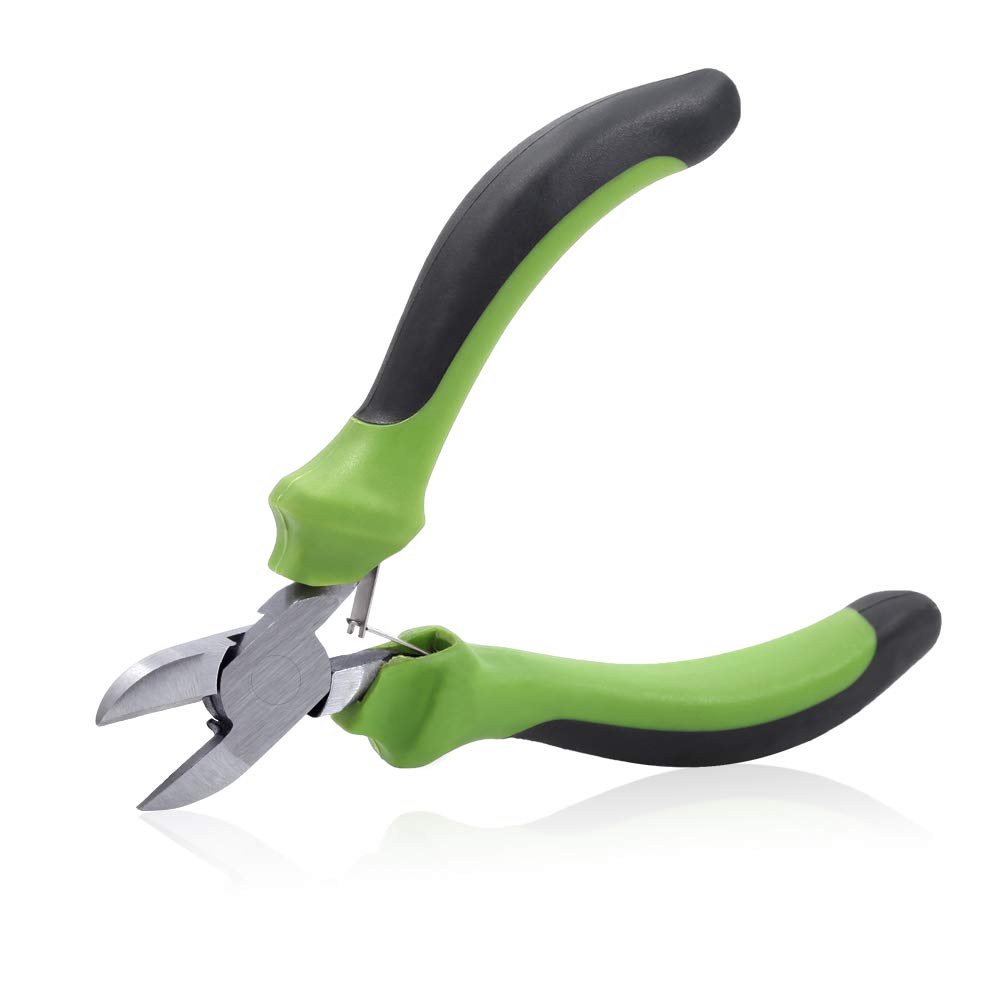 SPEEDWOX Mini Diagonal Cutting Pliers 4-1/2 Inches Small Wire Cutters Mini Precision Plastic Nippers Professional Hand Tool for Jewelry Makinging Beading Hobby Craft DIY