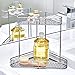 iDesign 9750 Vienna 2-Tier Corner Shelf for Cosmetics and Toiletry Storage, Bathroom, Countertop, Desk, and Vanity, Set of 1