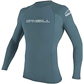 O' NEILL Men's Basic Skins 50+ Long Sleeve Rash Guard, Dusty Blue, 2XL