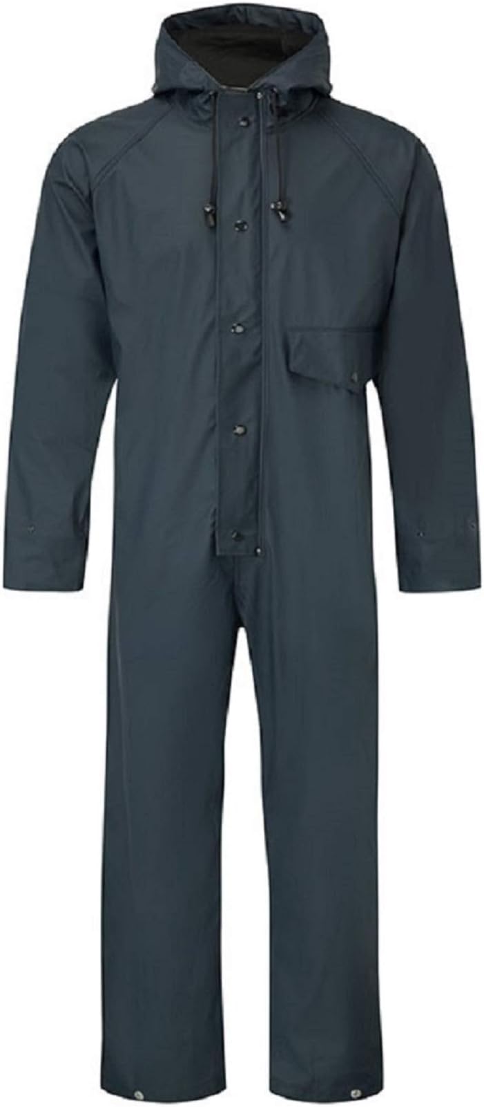 Blue Castle OverallBlue Castle Flex PU Tricot Fabric Stretchable Coveralls Waterproof Overalls Work Fish Boat Sail (Navy Blue, Samll Chest To Fit 36-38")
