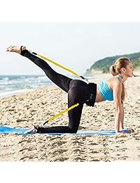 Singhi Booty Resistance Bands Set, Booty Lift Belt System Butt and Leg Workout Bands Butt Lifter Tones and Sculpts Butt with Bonus 4 Resistance Bands