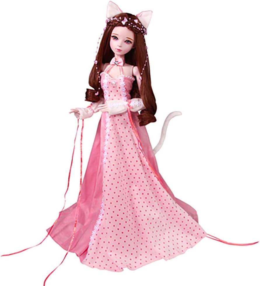 HIMFL 1/3 BJD Doll 24 Inch 23 Joints Ball Jointed Dolls with Full Set Clothes Shoes Wig Makeup Best Gift for Girls