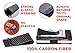 Minimalist Slim Wallet for Men - Carbon Fiber Wallets For Men RFID Blocking - Credit Card Holder with Aluminum Money Clip (Carbon Money Clip)