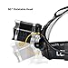 Pulomi Headlamp 4 Modes Flashlight CREE XM-L T6+2R5 LED With Batteries USB Charger For Outdoor