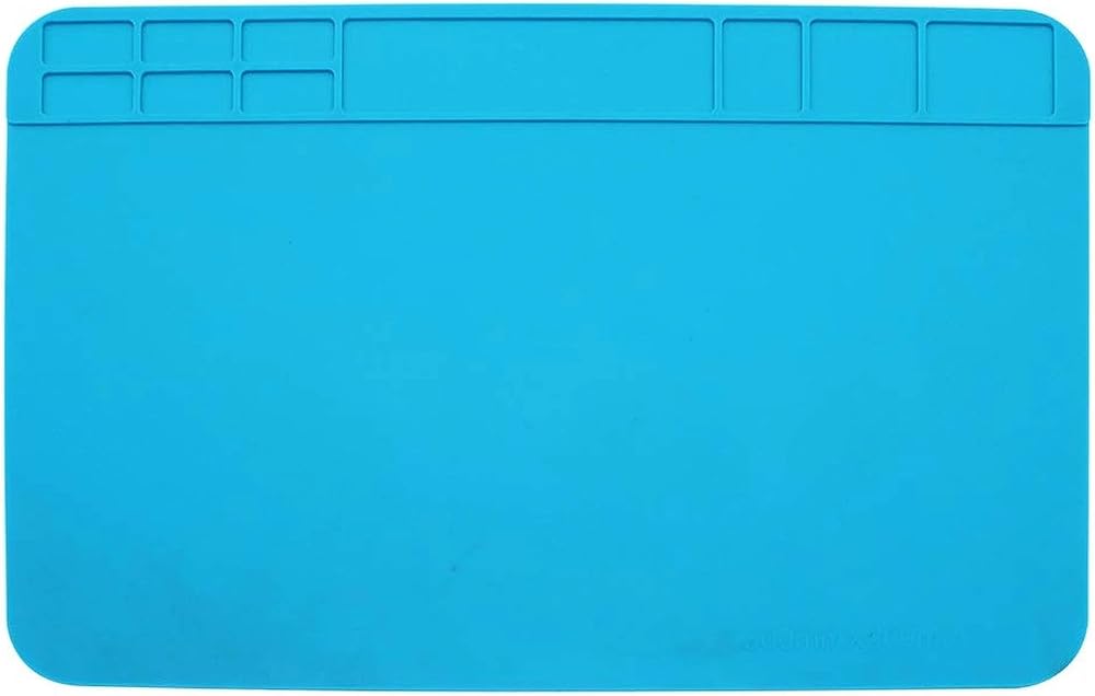 SPTwj Soldering Mat 30x20cm Heat Resistant Silicone Anti-Static Pad for Repair