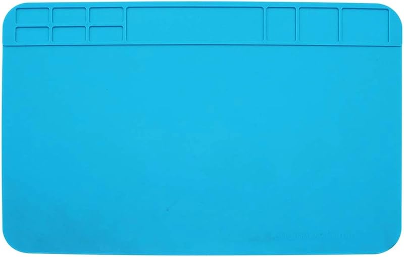 SPTwj Soldering Mat 30x20cm Heat Resistant Silicone Anti-Static Pad for Repair