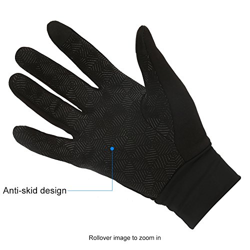 Touch Gloves Touch Screen Gloves Rock Climbing Winter Gloves ,Suitable For Men And Women Outdoors Sport running Gloves (Black, M) - Thumbnail 2