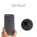 Toeoe Luxury 3D Textured Carbon Fibre Full Body Vinyl Wrap Sticker Skin Cover for Apple iPhone 6 4.7 inch Black
