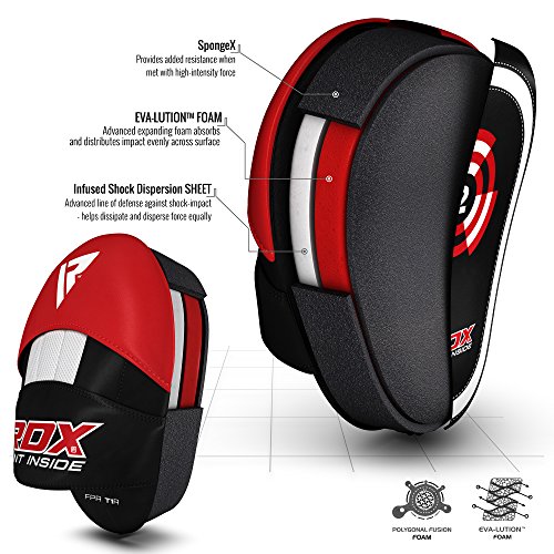 RDX-Manoplas-Boxeo-Paos-Muay-Thai-Kick-Boxing-Artes-Marciales-Patada-Pad-Entrenamiento