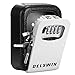 DELSWIN Wall Mounted Key Lock Box - Weatherproof Combo LockBox with 4-Digit Combination Key Storage Box for Home,Hotel,School,Office,Special Car Key