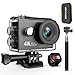 DBPOWER EX7000 DB0918 Sports Action Camera 4K, 14MP Touchscreen Waterproof Camera 170 Degree Wide Angle 2.4G Remote Control and Accessories Kit