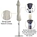Abba Patio Sunbrella Patio Umbrella 9 Feet Outdoor Market Table Umbrella with Auto Tilt and Crank, Canvas Antique Beige