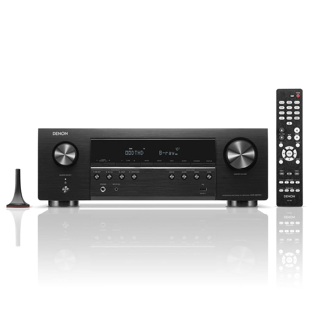 Klipsch Reference Theater Pack 5.1-Channel Speaker System + AVR-S770H 75W 7.2-Channel 8K Network AV Receiver with HEOS