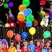 M.C.works 32 Pack Light Up Balloons Party LED Balloons Fun time, 8 Colors Balloon, Colorful Warm Light, Lasts 12-24 Hours Birthday, Wedding, Parties, 7 Blossom Clips & Ribbon Included.
