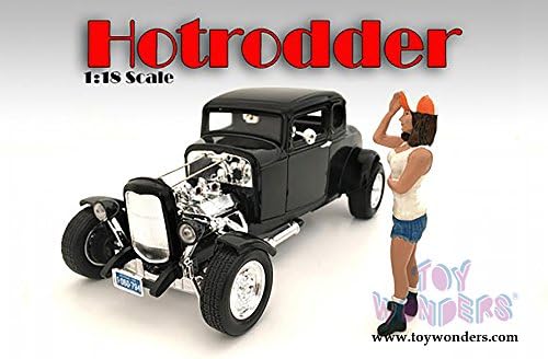 24008 American jmn3v749r7 Diorama Figurine 8p9e68e7h - Hotrodders - Nancy (1/18 scale, White/Blue) 24008 diecast car model 23m78cftos0 24008 American Diorama Figurine - Hotrod