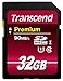Transcend 32GB SDHC Class 10 UHS-1 Flash Memory Card Up to 45MB/s (TS32GSDU1E)