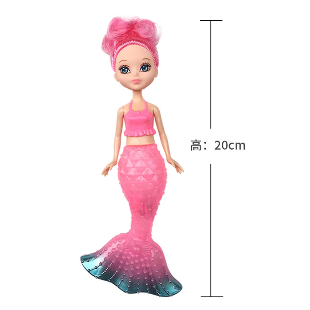Wwweyi Wekold Flash LED Light Swimming Mermaid Princess Educational Doll Girls Toy Gift Dolls