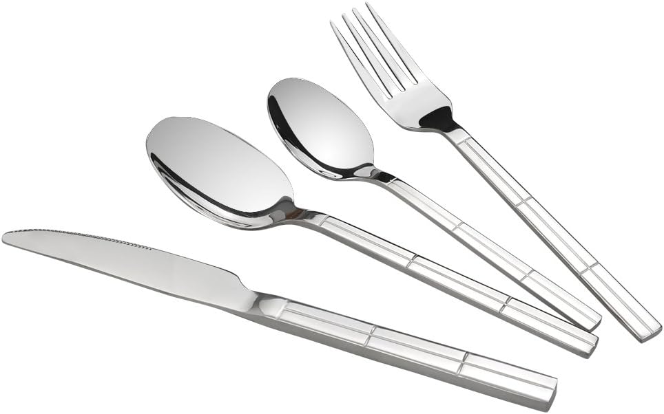 Hokky 32 Pieces Table Cutlery Sets Flatware Set for 8, Stainless Steel
