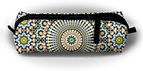 Fashion Pencil Case Zipper Pen Pouch Awesome Arabic Design Printing Student Small Pen Bag Rectangular Pouch