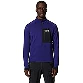 Mountain Hardwear Men's Polartec Power Grid Half Zip Jacket | Stylish and Warm Jacket for All Outdoor Adventures