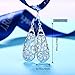 J.Rosée Jewelry Mother's Day Gifts Packing Vintage Sterling Silver Hollow Water Drop Filigree Dangle Earrings for Women