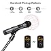 UHF Wireless Microphone, ELEGIANT Bluetooth Microphone Dynamic Mic System Rechargeable Receiver Handheld Singing Machine for Karaoke Wedding Church Outdoor Cell phone Stage Mixer-K380