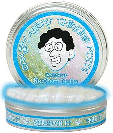 Crazy Aarons Thinking Putty Each Tin Includes 1/5 lb A Huge Handful For Tons of Fun For Ages 3+ (Northern Lights)