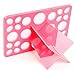 Matto Makeup Brushes Holder Organizer Rack Folding Collapsible Air Drying Tower Brush Dryer (Pink)
