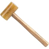 WUTA Rawhide Mallet 100% Rawhide-head Hammer for Jewelry Making Leather Craft Hammer Stamping Jewelry Leather Worker Craft Tool Good Buffering Mallet 42mm
