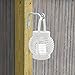 Plant Hanger Hook 6” Inch, Hand Forged Straight, White – Heavy Duty Iron Wall Hook for Plants, Bird Feeders, Lanterns, Wind Chimes