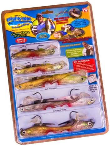 Mighty Bite 5-sense Soft Plastic Fishing Lures/Baits Kits Lures As Seen On TV Fishing Fresh &amp; Salt