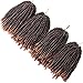 4 Pack Spring Twist Braids Ombre Colors Crochet Braids Synthetic Braiding Hair Extensions Low Temperature Fiber 8inch 100g (8 INCH, T1B/27)