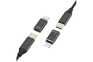 USB C Audio OTG Adapter Female to Lightning Male (2 Pack) for Apple for iPhone 14 Adapter for iPad Type C Jack Cable Data Con