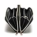 Hoxis Multi-purpose Generous Faux Leather Purse Organizer Double Zip Around Large Wallet with Wristlet