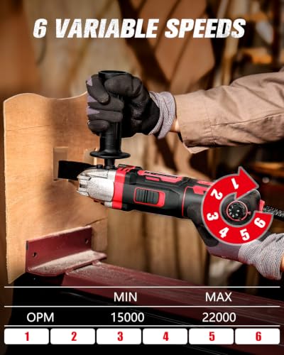 AVID POWER Oscillating Tool, 3.5-Amp Oscillating Multi Tool with 4.5° Oscillation Angle, photo 10