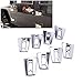 TOPNEW Chrome Door Hinge Covers Molding Trim Hood Hinge Kit for 2007 - 2016 Jeep Wrangler JK Unlimited 4 Door-8 Pcs