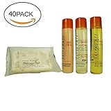 Terra Pure Wild Citrus Organic & Natural BNB Amenity & travel Sets - Shampoo, Conditioner & Body Wash (SETS) (40 Piece)