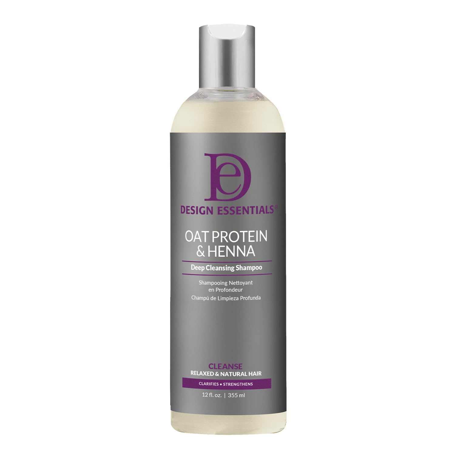 Design Essentials Oak Protein & Henna Fuller Thicker Stronger Deep Cleansing Shampoo