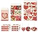 Cavallini Papers Parcel Set Vintage Valentines Gift Bags, Petite, Set of 12