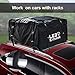 Car Roof Bag, Waterproof Cargo Top Storage Bag, 20 Cubic Feet Heavy Duty Rooftop Bag Vehicle Soft Shell Carrier Bag, Fits All Cars with Roof Rack, 4 Reinfored Straps Included