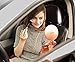Folding Travel Mirror with Light - 1X and 5X LED Lighted Travel Makeup Mirror, Magnifying, Handheld Mirror, Pouch & Batteries Included, Rose Gold